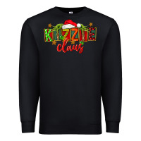 Black Christmas kizzie claus Premium Sweatshirt - FaDigitalArtStudio