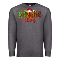 Charcoal Heather Christmas kizzie claus Premium Sweatshirt - FaDigitalArtStudio