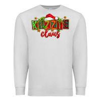 Dove Grey Christmas kizzie claus Premium Sweatshirt - FaDigitalArtStudio