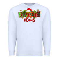 White Christmas kizzie claus Premium Sweatshirt - FaDigitalArtStudio