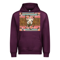 Mauve Wine llama and roses glitter Urban Hoodie - LillyAllenDesigns