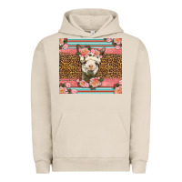 Pigment French Oak llama and roses glitter Urban Hoodie - LillyAllenDesigns