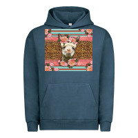 Pigment Midnight Navy llama and roses glitter Urban Hoodie - LillyAllenDesigns