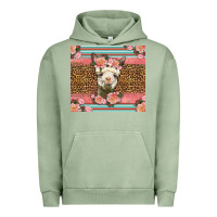 Pigment Oil Green llama and roses glitter Urban Hoodie - LillyAllenDesigns