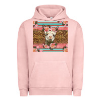 Pigment Salmon llama and roses glitter Urban Hoodie - LillyAllenDesigns