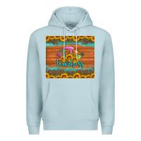 Blue Mist hairboss 200z skinny sunflowers leopard hairdresser Premium Hoodie - Artiststas