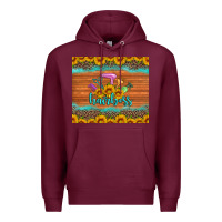 Burgundy hairboss 200z skinny sunflowers leopard hairdresser Premium Hoodie - Artiststas