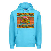 Ocean Blue hairboss 200z skinny sunflowers leopard hairdresser Premium Hoodie - Artiststas