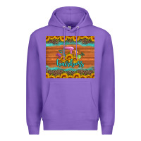 Purple hairboss 200z skinny sunflowers leopard hairdresser Premium Hoodie - Artiststas