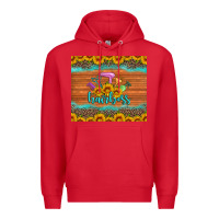 Red hairboss 200z skinny sunflowers leopard hairdresser Premium Hoodie - Artiststas