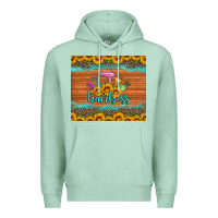 Seafoam hairboss 200z skinny sunflowers leopard hairdresser Premium Hoodie - Artiststas
