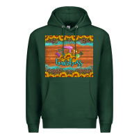 Sports Green hairboss 200z skinny sunflowers leopard hairdresser Premium Hoodie - Artiststas