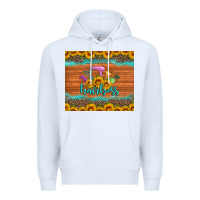 White hairboss 200z skinny sunflowers leopard hairdresser Premium Hoodie - Artiststas