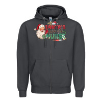 Smoke Santa's Favorite Nurse Zipper Hoodie - MaliasSmallBusiness