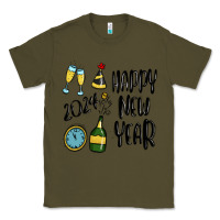 Army Green happy new year 2024 Classic Tee - MaliasSmallBusiness