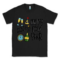 Black happy new year 2024 Classic Tee - MaliasSmallBusiness