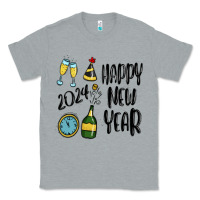 Heather Grey happy new year 2024 Classic Tee - MaliasSmallBusiness