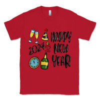 Red happy new year 2024 Classic Tee - MaliasSmallBusiness
