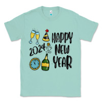 Seafoam happy new year 2024 Classic Tee - MaliasSmallBusiness