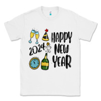White happy new year 2024 Classic Tee - MaliasSmallBusiness
