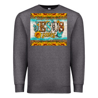 Charcoal Heather jesus saves tumbler Premium Sweatshirt - HRA Design Shop