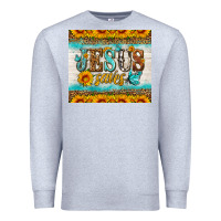 Heather Grey jesus saves tumbler Premium Sweatshirt - HRA Design Shop