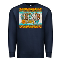 Navy jesus saves tumbler Premium Sweatshirt - HRA Design Shop