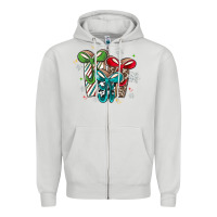Dove Grey christmas gifts Zipper Hoodie - MaliasSmallBusiness