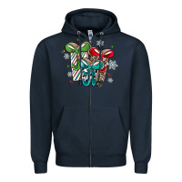 Navy christmas gifts Zipper Hoodie - MaliasSmallBusiness