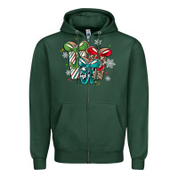 Sports Green christmas gifts Zipper Hoodie - MaliasSmallBusiness