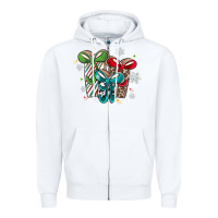White christmas gifts Zipper Hoodie - MaliasSmallBusiness