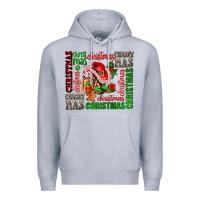 Heather Grey christmas Premium Hoodie - AdoDesignShop