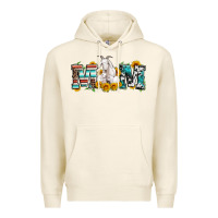 Tofu goat mom serape leopard cowhide goat family Premium Hoodie - Artiststas