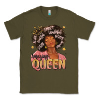 Army Green black queen Classic Tee - MaliasSmallBusiness