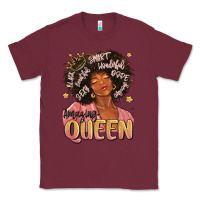 Burgundy black queen Classic Tee - MaliasSmallBusiness
