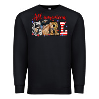 Black All American girl with cowgirl Premium Sweatshirt - Neo Western