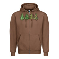 Chestnut christmas trees Zipper Hoodie - MaliasSmallBusiness