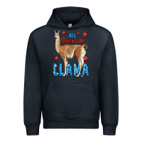 Navy All American Llama Urban Hoodie - LillyAllenDesigns