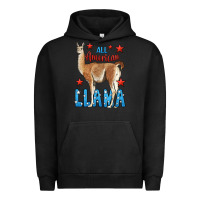 Pigment Black All American Llama Urban Hoodie - LillyAllenDesigns