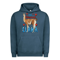 Pigment Midnight Navy All American Llama Urban Hoodie - LillyAllenDesigns