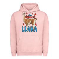 Pigment Salmon All American Llama Urban Hoodie - LillyAllenDesigns