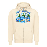 Sandshell merry christmas snowman gnomes truck Zipper Hoodie - MaliasSmallBusiness