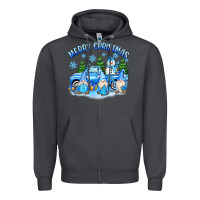 Smoke merry christmas snowman gnomes truck Zipper Hoodie - MaliasSmallBusiness