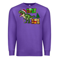 Purple tree rex Premium Sweatshirt - CowhideDigitalArt