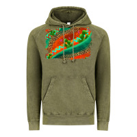 Vintage Olive westerb aztec and leopard background Vintage Hoodie - AdoDesignShop