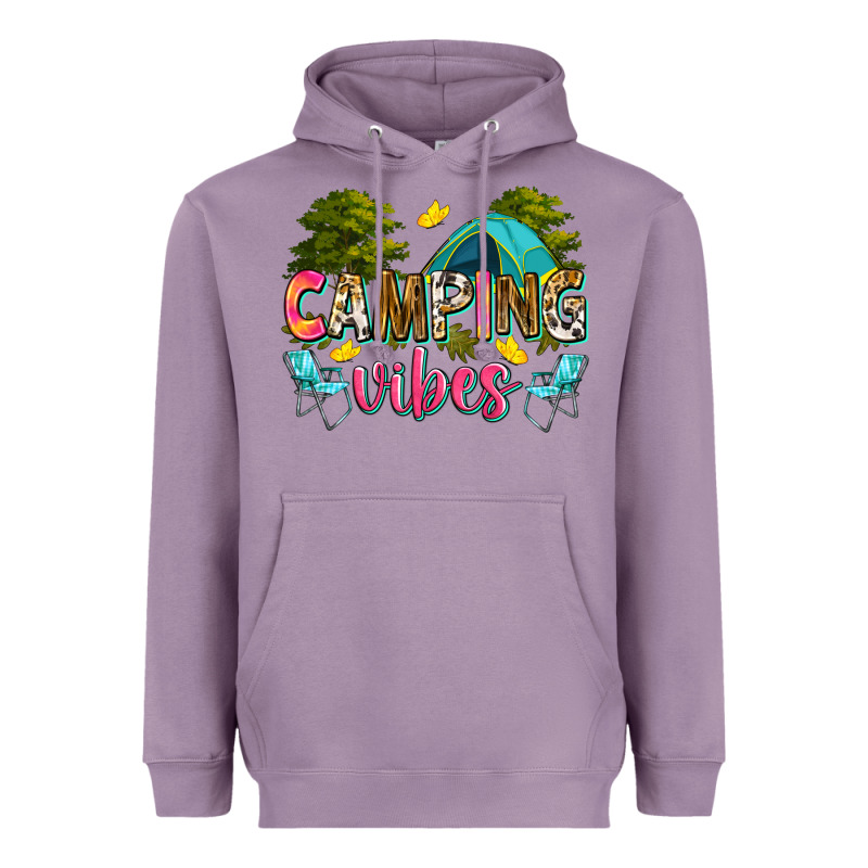 Camping Vibes Heavyweight Hoodie by Zillion Design Studio | Teevron