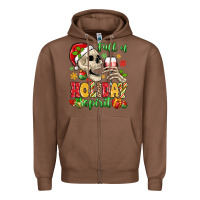 Chestnut full of holiday spirit Zipper Hoodie - MaliasSmallBusiness