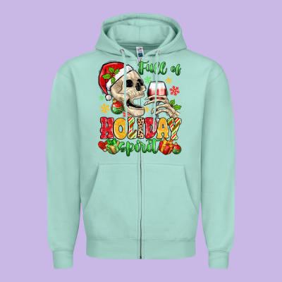 Zipper Hoodie full of holiday spirit