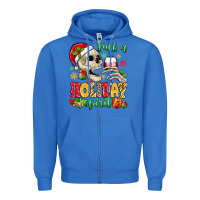 True Royal full of holiday spirit Zipper Hoodie - MaliasSmallBusiness