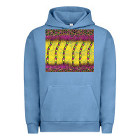 Pigment Pebble Blue mardi gras bead leopard Urban Hoodie - BarkalooDesign
